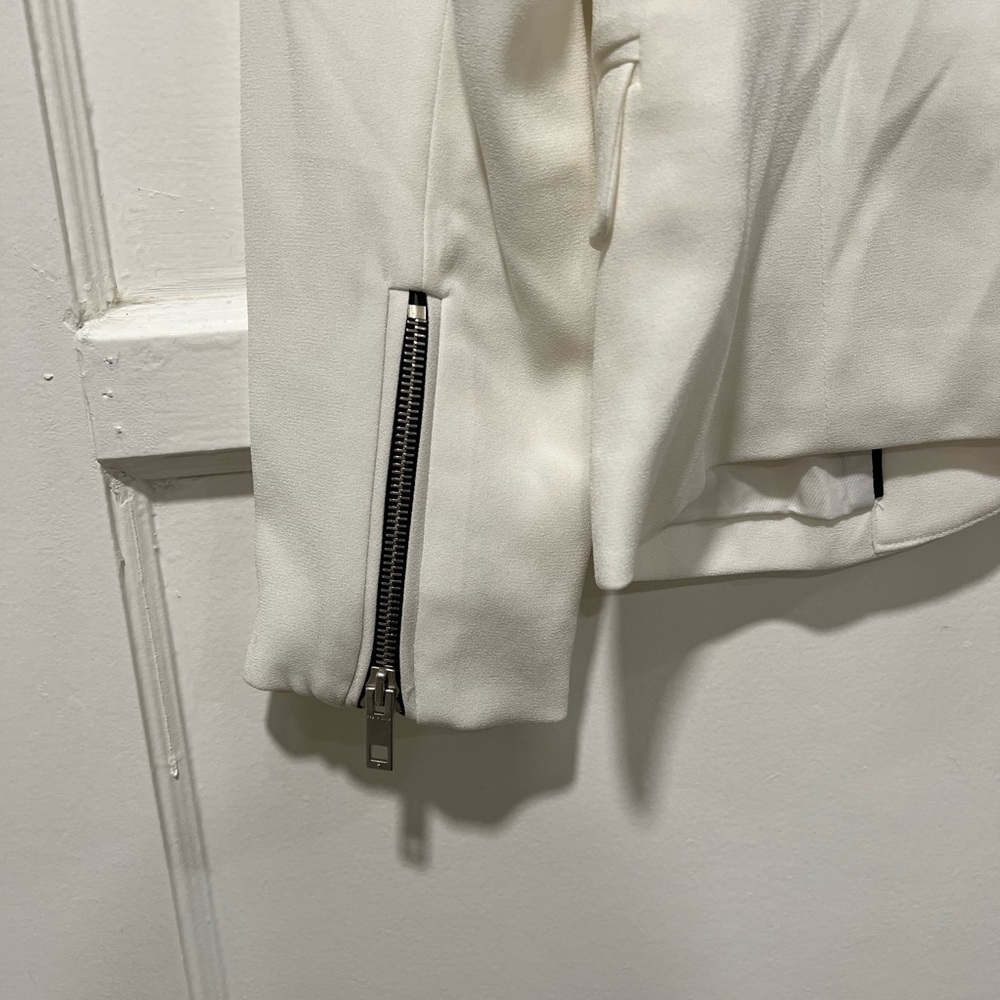 Rag & bone white jacket 0 zipper sleeves NWT - Picture 3 of 4
